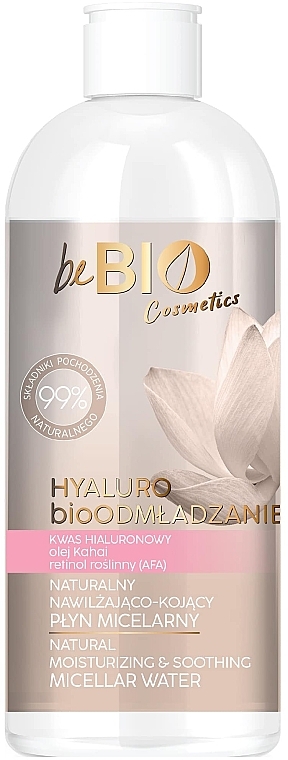 Woda micelarna - BeBio Hyaluro Bio Rejuvenation 40+ — Zdjęcie N1