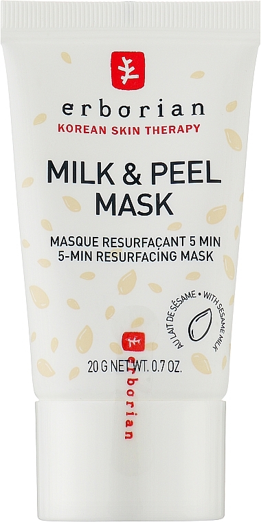 Wygładzająco-peelingująca maska do twarzy - Erborian Milk & Peel Mask