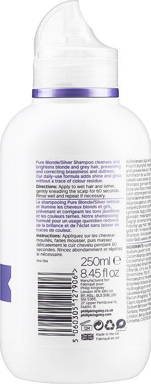 PRZECENA! Szampon Czyste srebro - Philip Kingsley Pure Silver Shampoo * — Zdjęcie N5