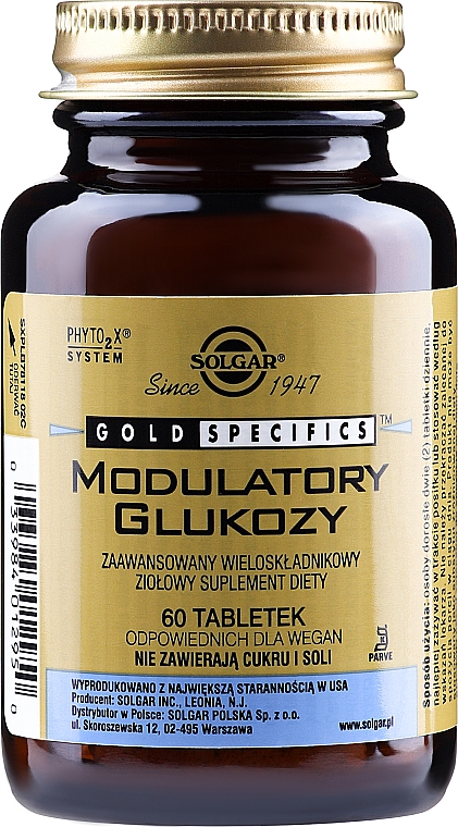 Modulatory Glukozy - Solgar Glucose Factors — Zdjęcie N1