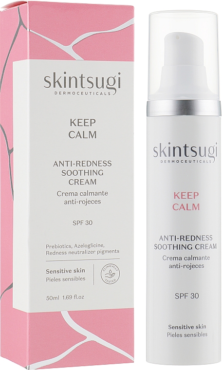 Krem do twarzy na dzień zwalczający zaczerwienienia - Skintsugi Keep Calm Anti-Redness Soothing Cream SPF30