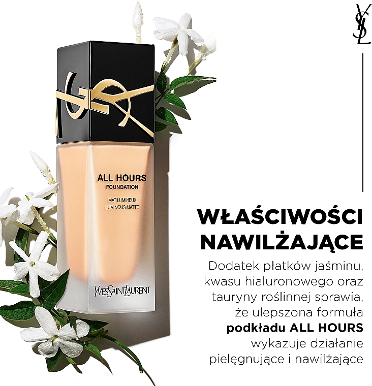 PRZECENA! Podkład w płynie - Yves Saint Laurent All Hours Foundation Luminous Matte * — Zdjęcie N4