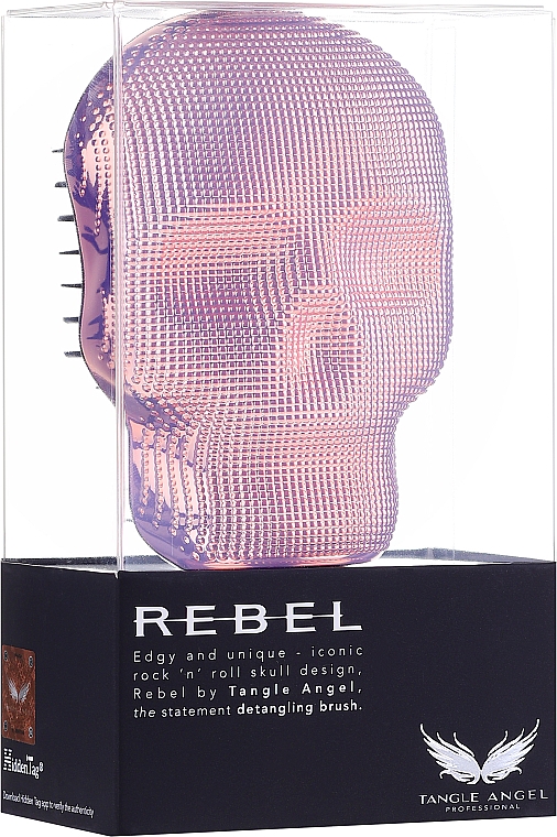 Szczotka do włosów - Tangle Angel Rebel Brush Pink Chrome — Zdjęcie N3