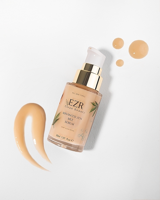 Przeciwstarzeniowy koncentrat w serum do twarzy - EZR Clean Beauty Advanced Zen Mle Serum — Zdjęcie N4
