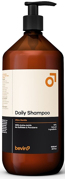 Delikatny szampon do codziennej pielęgnacji dla mężczyzn - Beviro Daily Shampoo — Zdjęcie N3