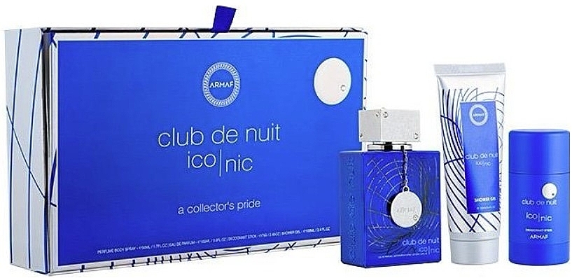 Armaf Club de Nuit Blue Iconic - Zestaw (edp 105 ml + deo stick 75 g + sh/gel 100 ml) — Zdjęcie N1