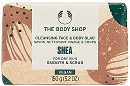 Mydło shea do twarzy i ciała dla skóry suchej - The Body Shop Shea Cleansing Face & Body Slab — Zdjęcie N1