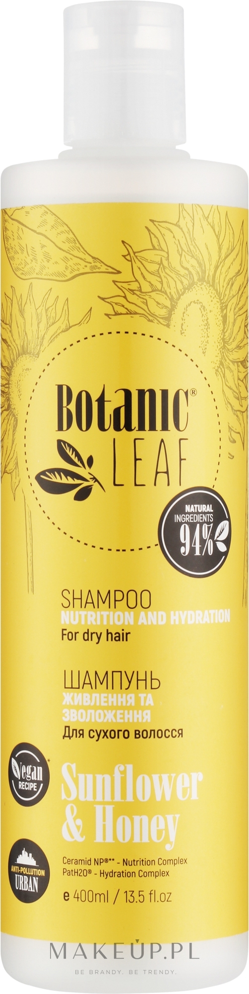 Szampon do włosów suchych, Odżywianie i nawilżanie - Botanic Leaf — Zdjęcie 400 ml
