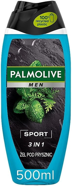 Orzeźwiający i delikatnie chłodzący żel pod prysznic dla mężczyzn 3 w 1, mięta i cedr - Palmolive MEN Sport  — Zdjęcie N6