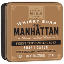 Mydło Whisky w metalowej puszce - Scottish Fine Soaps The Manhattan Soap In A Tin — Zdjęcie N1