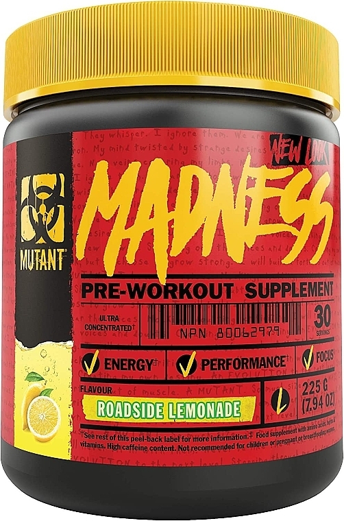 Kompleks przedtreningowy Lemoniada - Mutant Madness Roadside Lemonade Pre-Workout — Zdjęcie N1