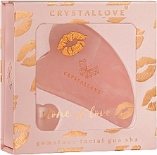 Zestaw - Crystallove Selflove Rose Quartz Gua Sha Set — Zdjęcie N1