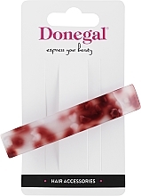 Automatyczna spinka do włosów, FA-5684, biały z czerwonym - Donegal — Zdjęcie N1