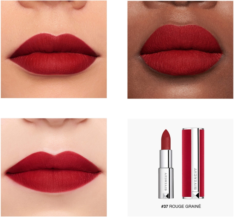 Matowa szminka do ust - Givenchy Le Rouge Deep Velvet Lipstick — Zdjęcie N3