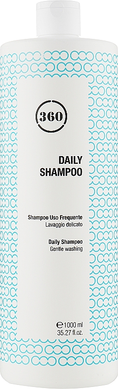 Szampon do włosów do codziennego stosowania - 360 Daily Shampoo All Hair Types — Zdjęcie N2