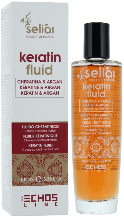 Regenerujący balsam z olejem arganowym i keratyną - Echosline Seliar Keratin Fluid — Zdjęcie N1
