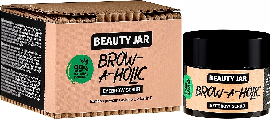 PRZECENA! Peeling brwi - Beauty Jar Brow-A-Holic Eyebrow Scrub * — Zdjęcie N1