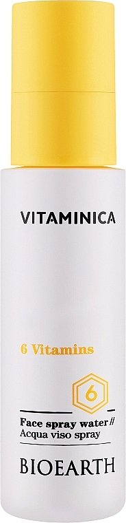 Spray do twarzy - Bioearth Vitaminica 6 Vitamins Face Spray Water — Zdjęcie N1