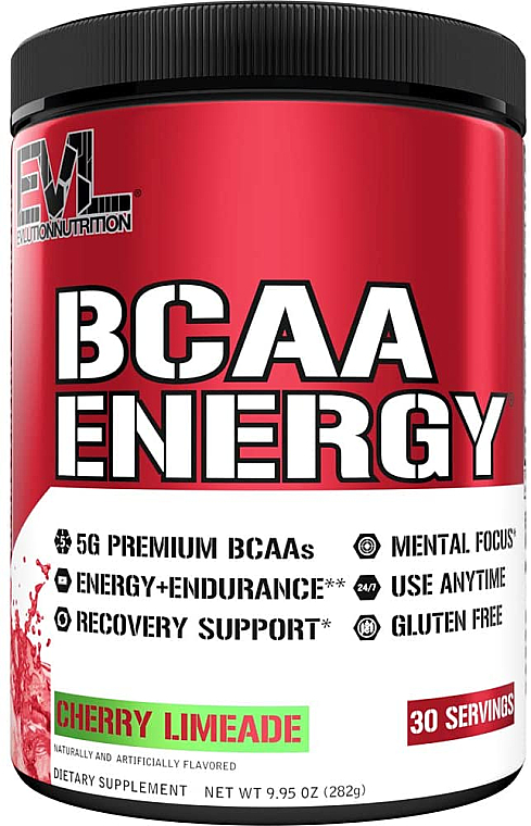 Suplement diety BCAA Energy, lemoniada wiśniowa - EVLution Nutrition BCAA Energy Cherry Limeade — Zdjęcie N1