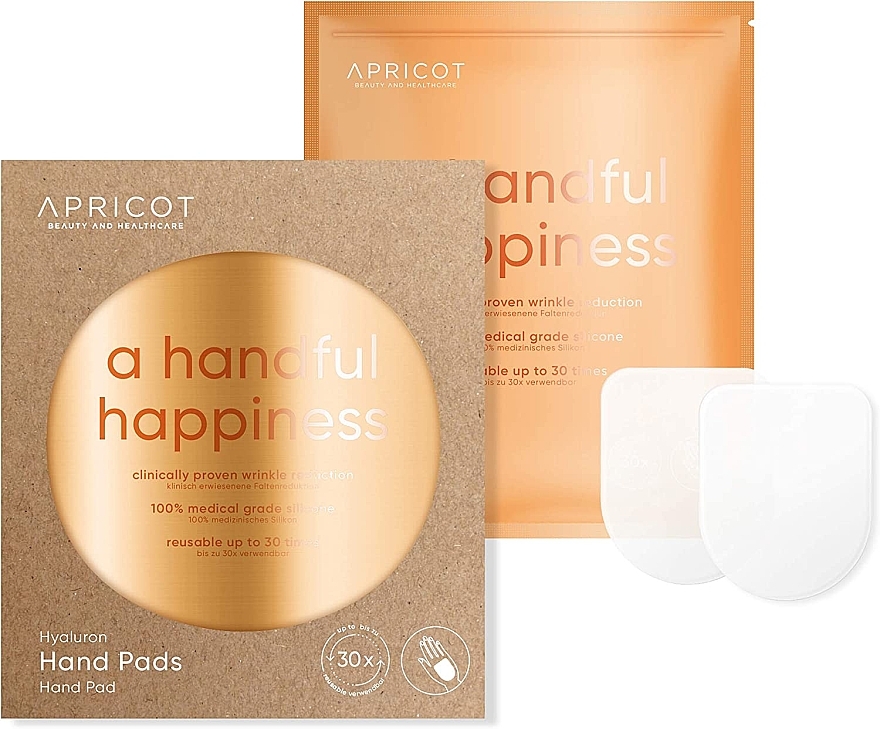 Hialuronowe plastry na dłonie - Apricot Handful Happiness Hyaluron Hand Pads — Zdjęcie N1