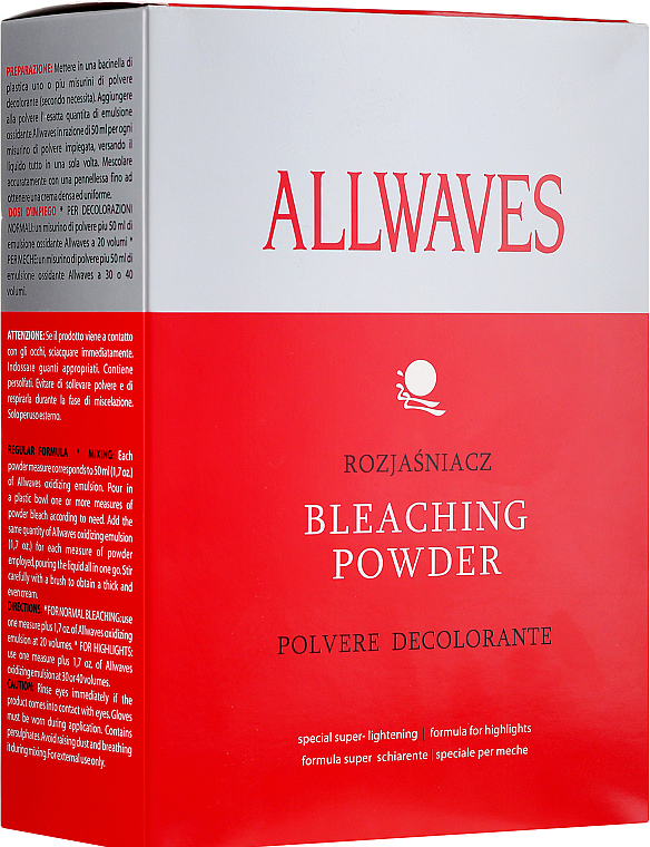 PRZECENA! Proszek do rozjaśniania włosów - Allwaves Bleaching Powder * — Zdjęcie N3