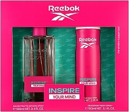 Reebok Inspire Your Mind - Zestaw (edt 50 ml + deo 250 ml) — Zdjęcie N1