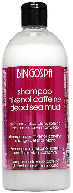 Szampon przeciwłupieżowy z błotem z Morza Martwego, trikenolem i kofeiną - BingoSpa Shampoo With Trikenol And Caffeine