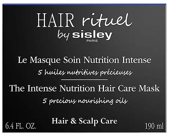 Intensywna maska odżywcza do włosów - Sisley Hair Rituel The Intense Nutrition Hair Care Mask — Zdjęcie N2