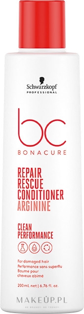 Odżywka do włosów zniszczonych - Schwarzkopf Professional Bonacure Repair Rescue Conditioner Arginine — Zdjęcie 200 ml