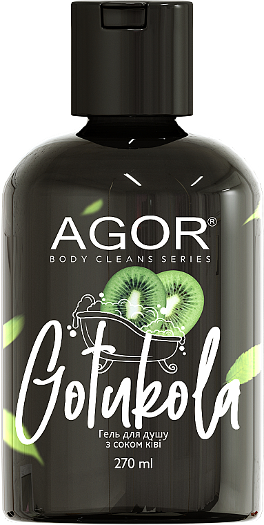 Żel pod prysznic z sokiem kiwi	 - Agor Body Cleans Series Gotukola Shower Gel — Zdjęcie N1