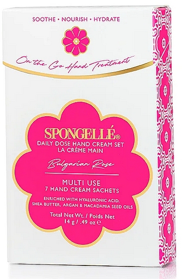 Zestaw - Spongelle Bulgarian Rose Hand Cream Set — Zdjęcie N1