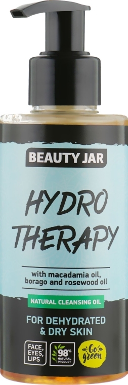 Oczyszczający olejek do odwodnionej skóry twarzy - Beauty Jar Natural Cleasing Oil Hydro Therapy