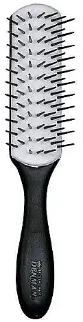 Szczotka do włosów D31, czarno-biała - Denman Medium 7 Row Styling Brush — Zdjęcie N1