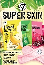 Kup PRZECENA! Zestaw - W7 Super Skin Gift Set (mask/3 pcs + acc/1 pc) *