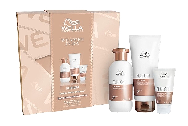 Zestaw - Wella Professionals Fusion (shm/250ml + h/cond/200ml + h/mask/75ml) — Zdjęcie N1