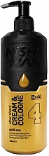 Krem po goleniu do twarzy dla mężczyzn - Nishman After Shave Cream Cologne 2in1 Gold One №04 — Zdjęcie N2