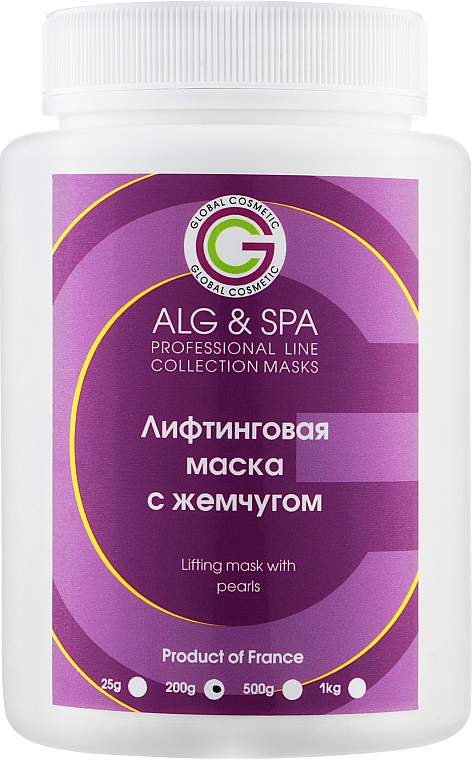 Maska liftingująca z perłami - ALG & SPA Professional Line Collection Masks Lifting Mask With Pearls Peel off Mask — Zdjęcie N3