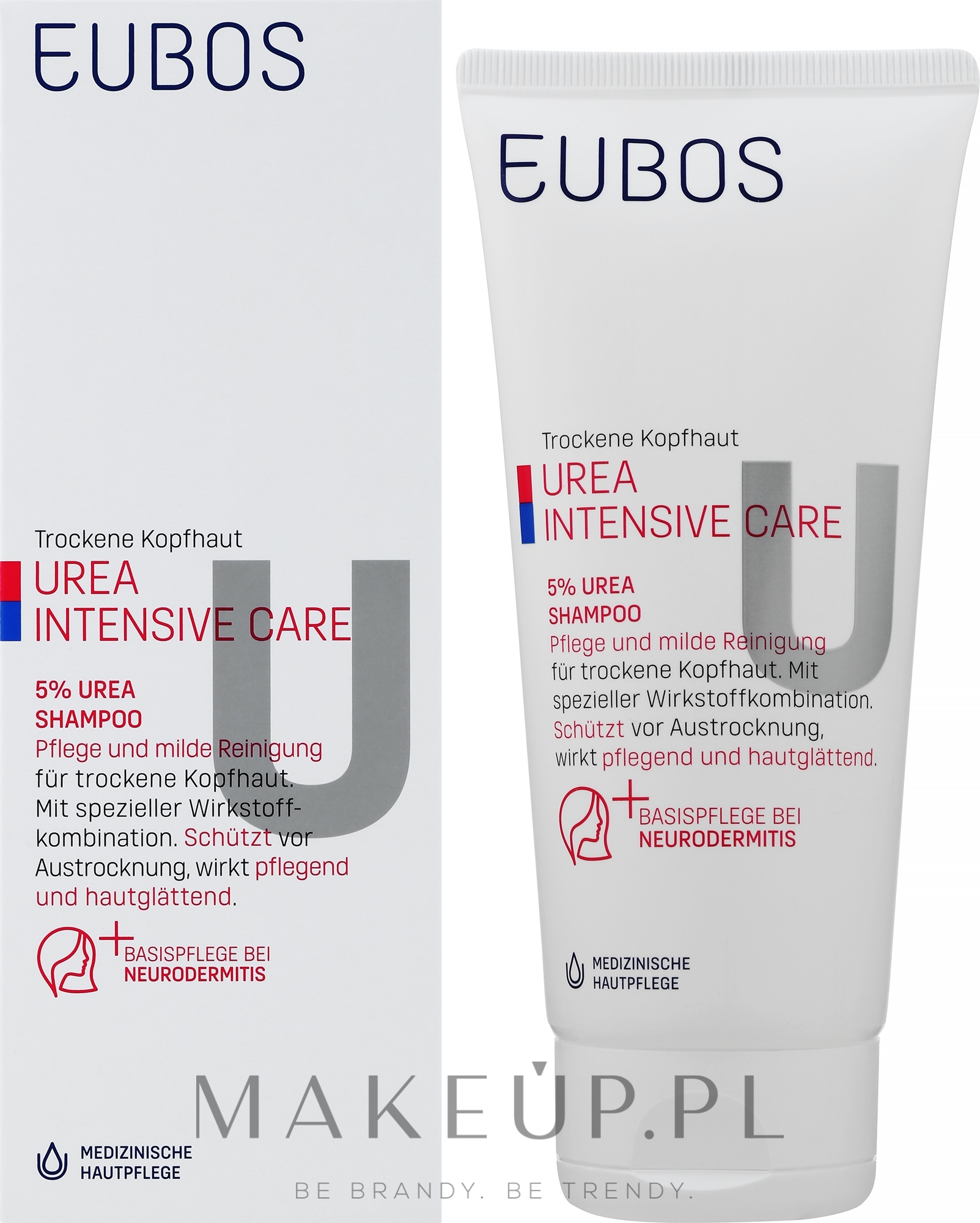 Nawilżający szampon do suchej skóry głowy z 5% mocznikiem - Eubos Med Dry Skin Urea 5% Shampoo — Zdjęcie 200 ml