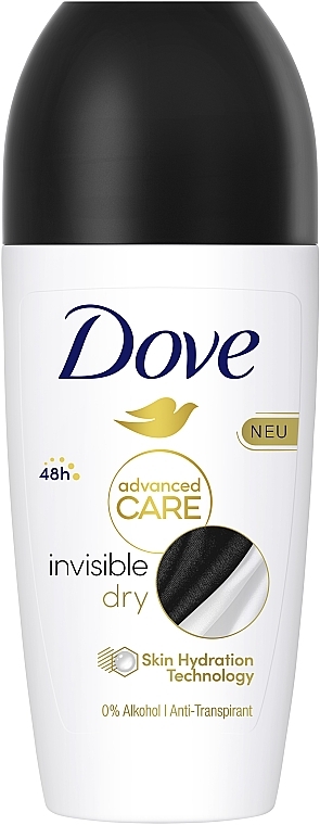 Antyperspirant-dezodorant w kulce - Dove Invisible Dry