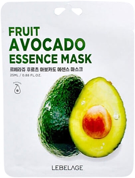 Maseczka do twarzy z ekstraktem z awokado - Lebelage Fruit Avocado Essence Mask  — Zdjęcie N1