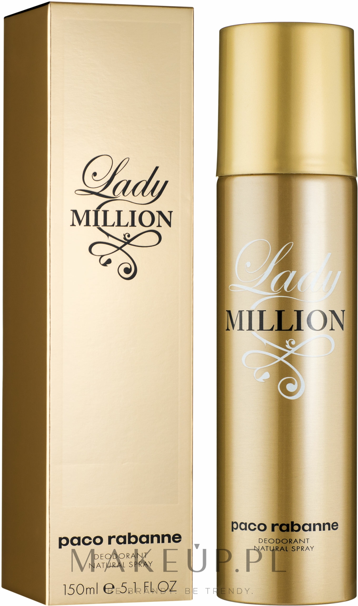 Paco Rabanne Lady Million - Perfumowany dezodorant w sprayu — Zdjęcie 150 ml