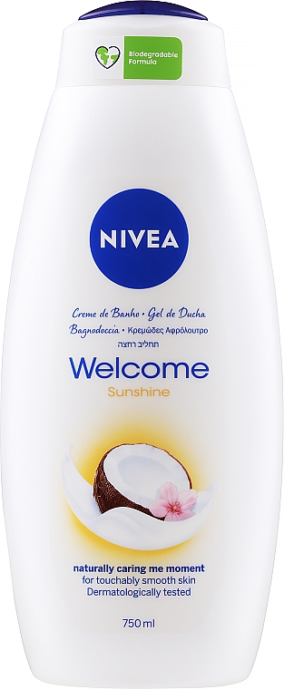 Pielęgnujący płyn do kąpieli i żel pod prysznic 2 w 1 - NIVEA Welcome Sunshine Body Wash — Zdjęcie N1