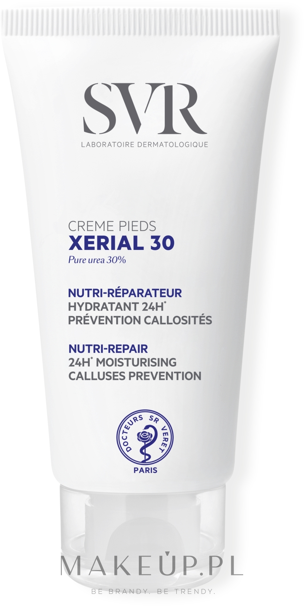 Odżywczy krem regenerujący suchą skórę stóp i zapobiegający powstawaniu odcisków - SVR Xérial 30 Crème Pieds — Zdjęcie 50 ml