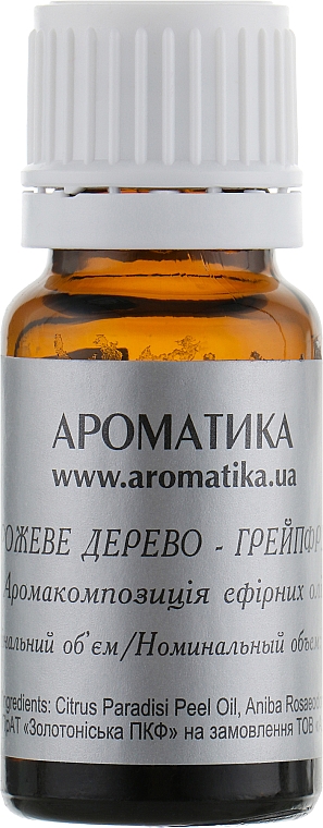 Zestaw do aromaterapii Drzewo różane i grejpfrut - Aromatika, olejek/10ml + akcesoria/5szt. — Zdjęcie N3