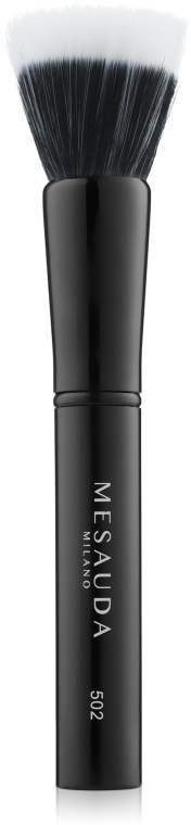 Pędzel do nakładania podkładu - Mesauda Milano Duo Fibre Foundation Brush 502 — Zdjęcie N1