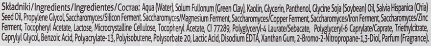 Oczyszczająca maseczka do twarzy Zielona glinka z olejkiem chia - Farmona Herbal Care — Zdjęcie N3