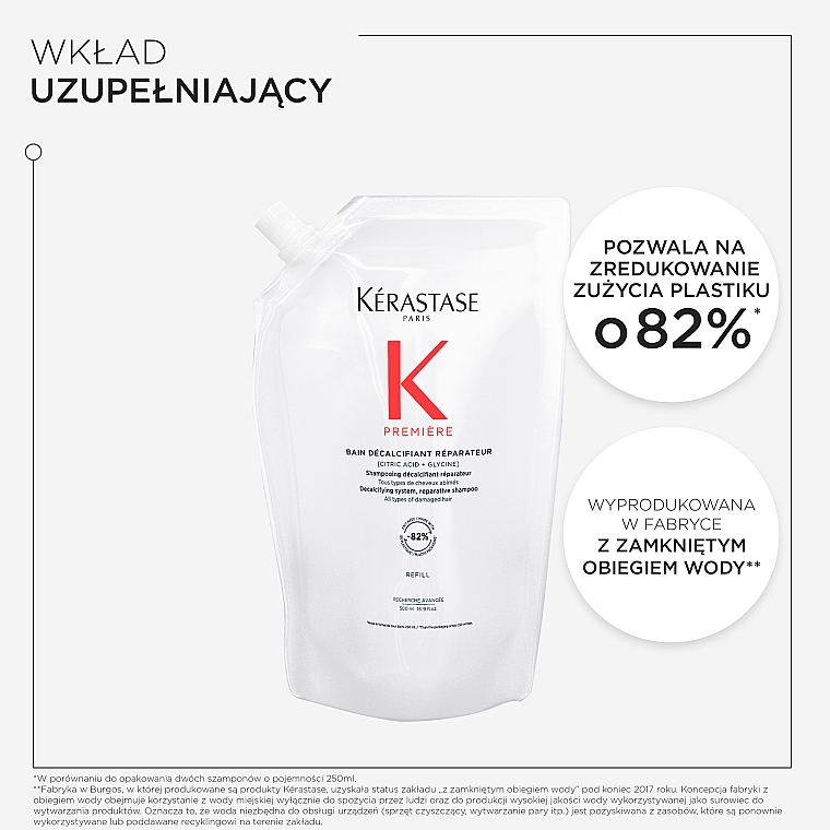 Odwapniający szampon-kąpiel regenerująca do każdego rodzaju zniszczonych włosów - Kerastase Premiere Decalcifying Repairing Shampoo (uzupełnienie) — Zdjęcie N4