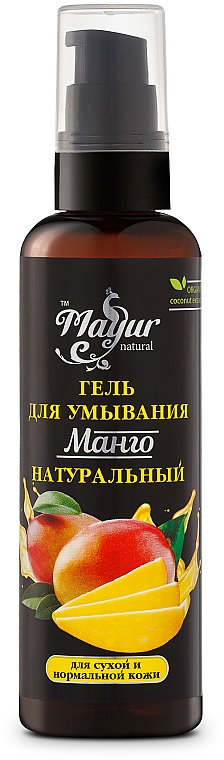 Naturalny żel do mycia twarzy Mango - Mayur — Zdjęcie N1