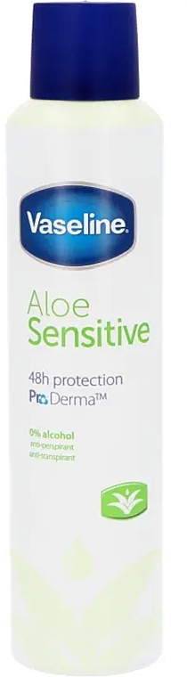 Dezodorant w sprayu - Vaseline Aloe Sensitive 48H Protection Spray  — Zdjęcie N1