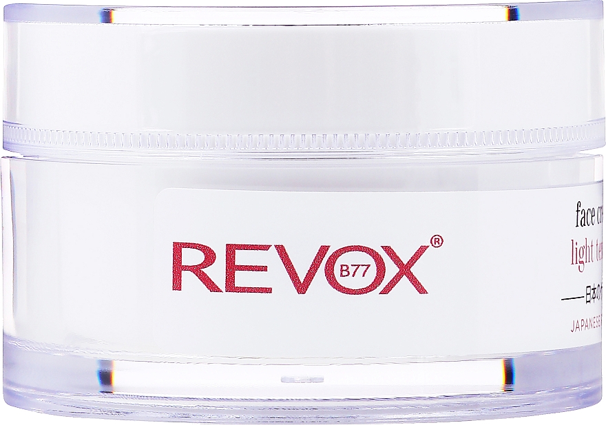 Lekki krem ​​przeciwzmarszczkowy do twarzy - Revox Japanese Ritual Light Face Cream — Zdjęcie N1